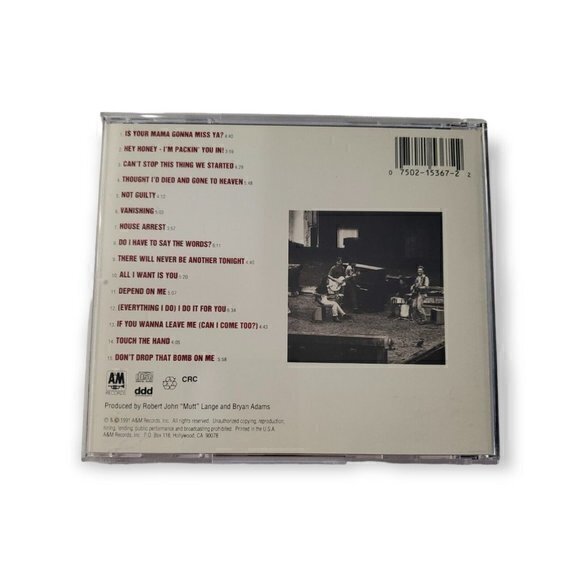 BRYAN ADAMS -WAKING UP THE NEIGHBOURS [1991‎ CD] - Picture 2 of 3